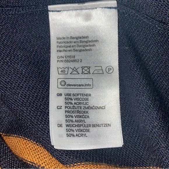 H&M open Women’s cardigan Bronze and Navy - Picture 8 of 8